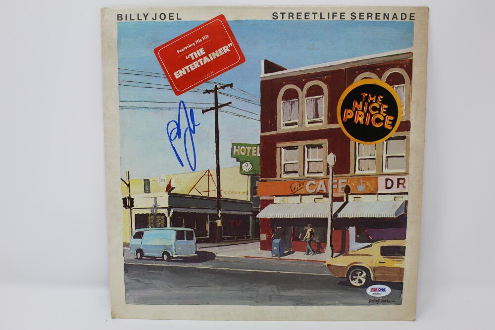 BILLY JOEL SIGNED AUTOGRAPH ALBUM VINYL RECORD - ROCK, STREETLIFE SERENADE PSA