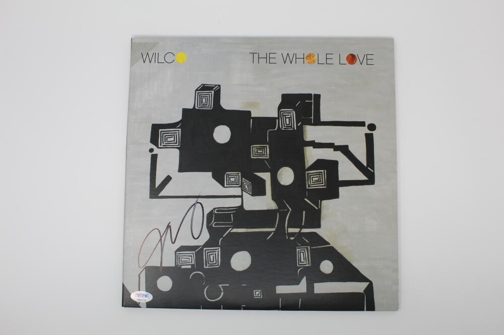JEFF TWEEDY WILCO SIGNED AUTOGRAPH ALBUM VINYL RECORD - THE WHOLE LOVE PSA