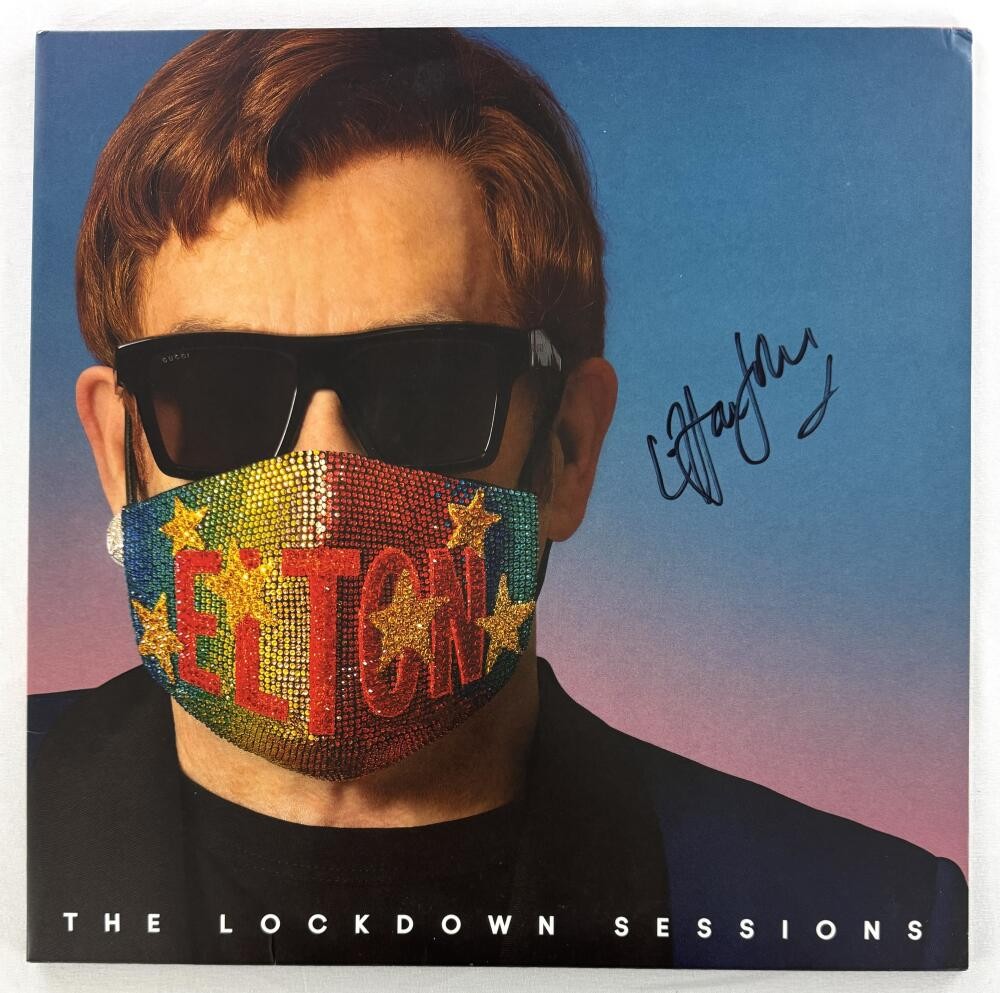 Elton John Signed Autograph Album Vinyl Record LP Lockdown Sessions Beckett COA