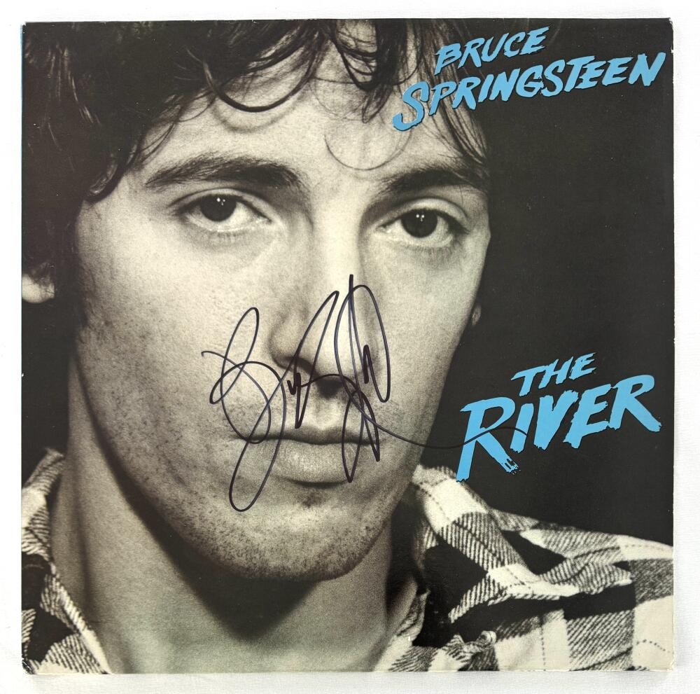 Bruce Springsteen Signed Autograph Album Vinyl Record LP - The River Beckett COA