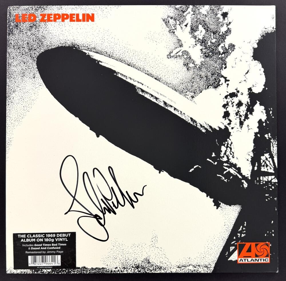 John Paul Jones Led Zeppelin Signed Autograph Album Vinyl Record LP  Beckett COA