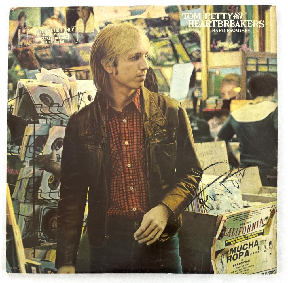 Tom Petty Signed Autograph Album Vinyl Record LP - Hard Promises w/ JSA COA