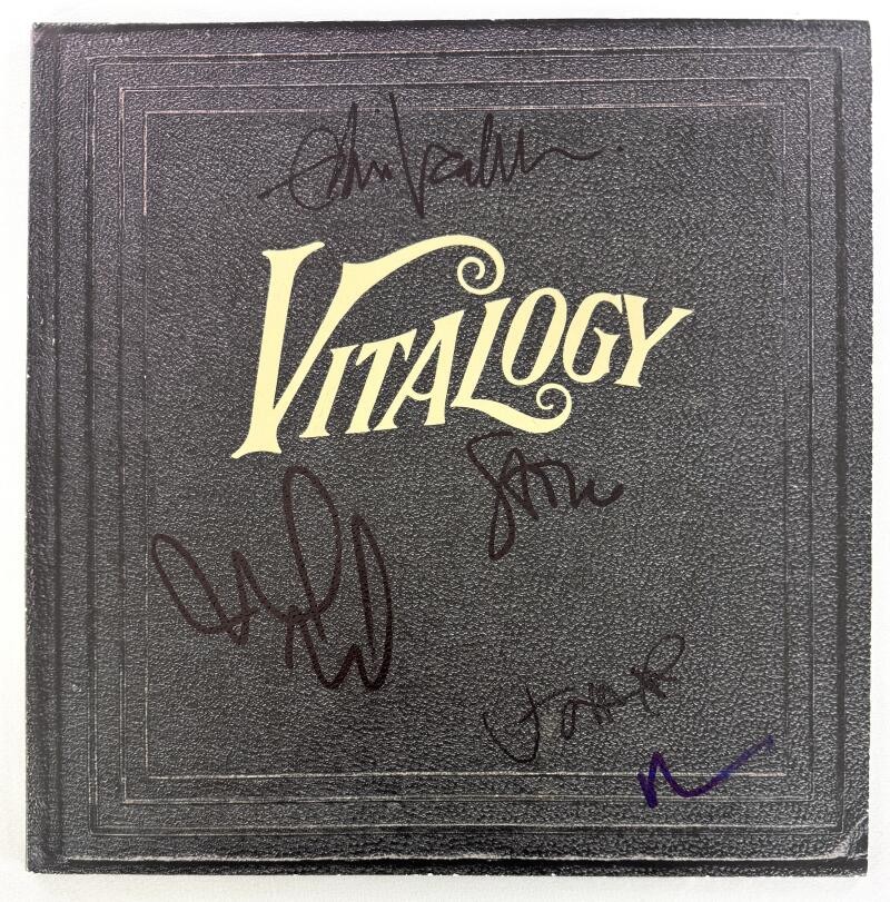 Pearl Jam Band Signed Autograph Vitalogy Album Vinyl Record Eddie Vedder JSA COA