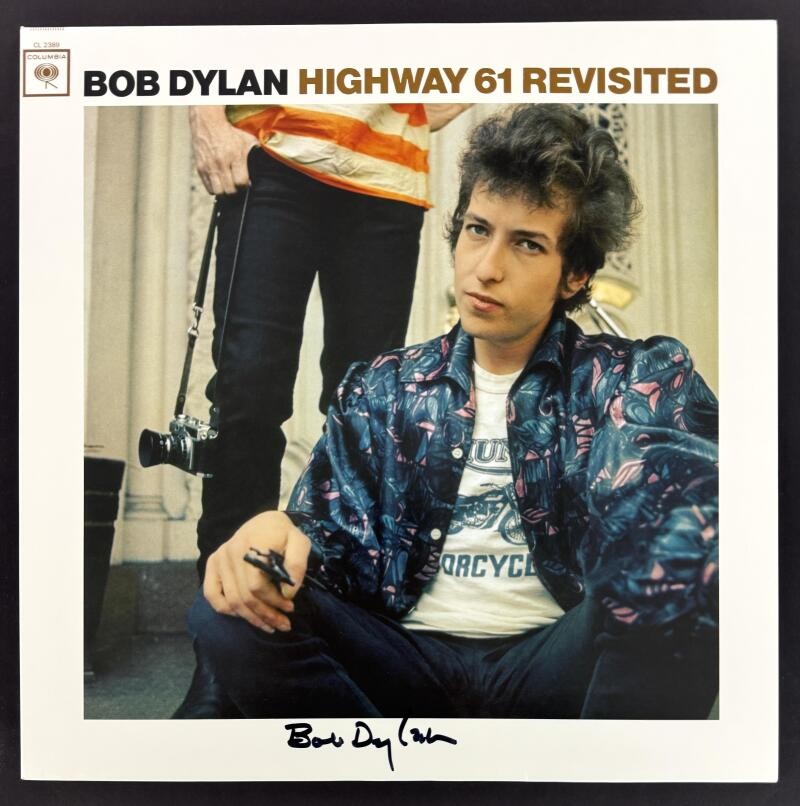 Bob Dylan Signed Autograph Album Record Highway 61 Revisited  Jeff Rosen JSA COA