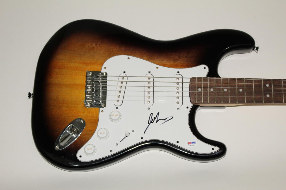 JOHN RZEZNIK SIGNED AUTOGRAPH FENDER BRAND ELECTRIC GUITAR - GOO GOO DOLLS PSA