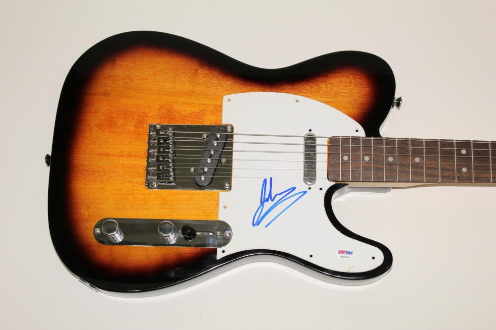 JOHN RZEZNIK SIGNED AUTOGRAPH FENDER ELECTRIC TELECASTER GUITAR GOOGOO DOLLS PSA