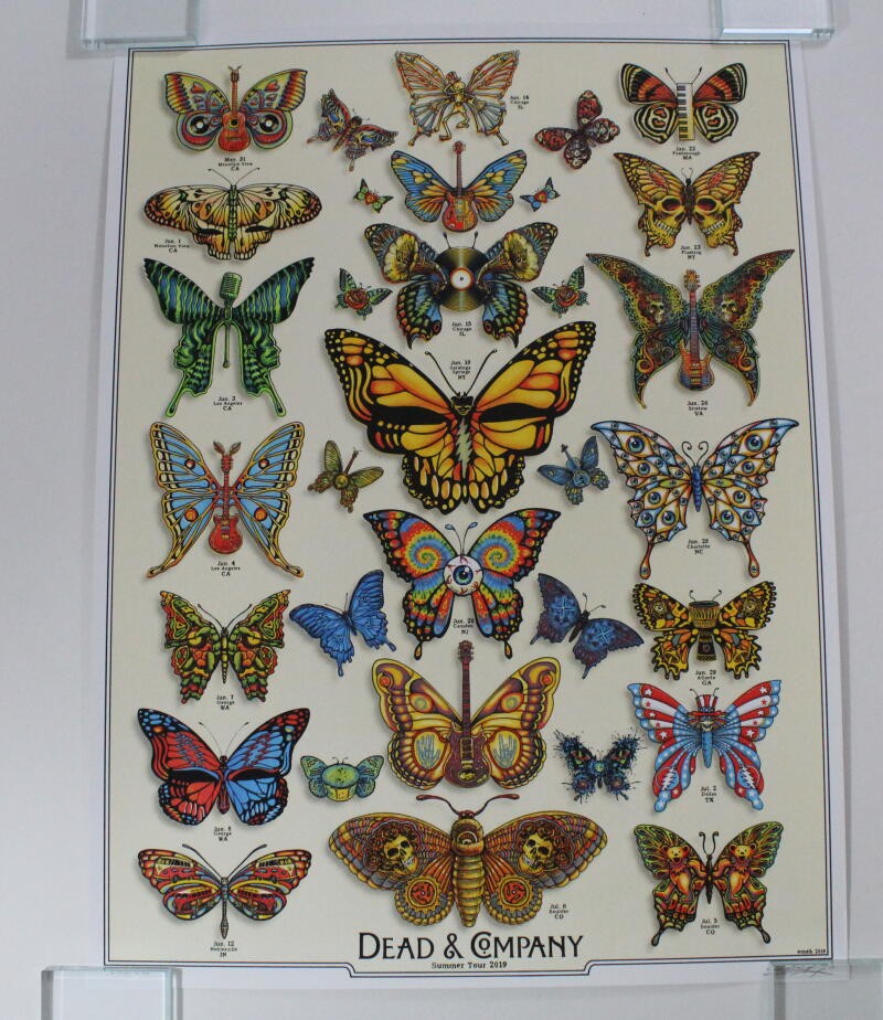 DEAD & COMPANY 2019 SUMMER CONCERT TOUR POSTER - GRATEFUL, JOHN MAYER, BOB WEIR