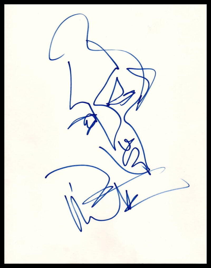 DAVE MATTHEWS BAND SIGNED AUTOGRAPH 11X14 HAND DRAWN ORIGINAL ART SKETCH PSA COA