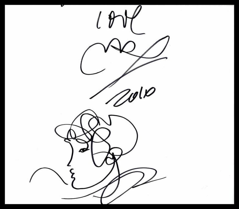 PETER MAX SIGNED AUTOGRAPH HAND DRAWN ORIGINAL ART SKETCH - RARE 1/1 POP ART