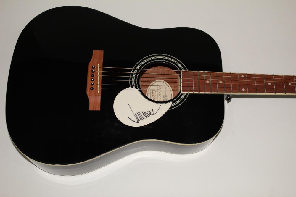 JEFF BECK SIGNED AUTOGRAPH GIBSON EPIPHONE ACOUSTIC GUITAR THE YARDBIRDS w/ JSA