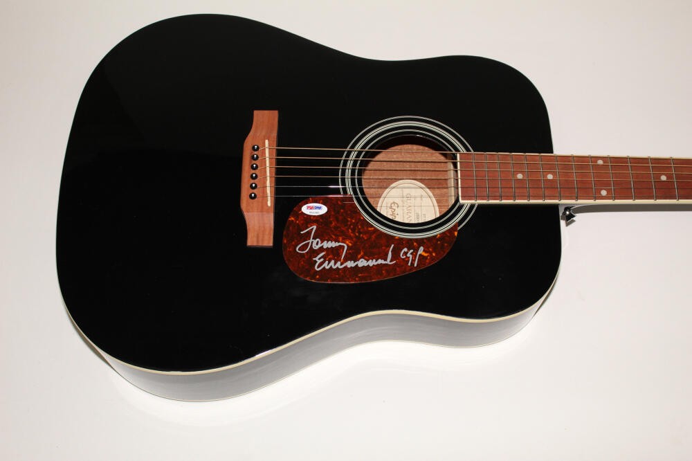TOMMY EMMANUEL SIGNED AUTOGRAPH GIBSON EPIPHONE ACOUSTIC GUITAR THE JOURNEY PSA