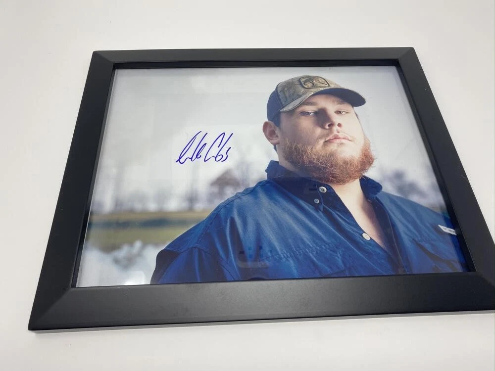 LUKE COMBS SIGNED AUTOGRAPH 11X14 PHOTO FRAMED TO HANG - THIS ONE'S FOR YOU B