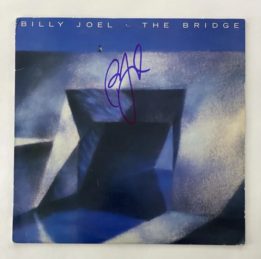 BILLY JOEL SIGNED AUTOGRAPH ALBUM VINYL RECORD -THE BRIDGE, PIANO MAN W/ JSA