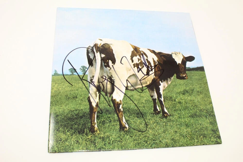 ROGER WATERS SIGNED AUTOGRAPH ALBUM RECORD PINK FLOYD ATOM HEART MOTHER BECKETT