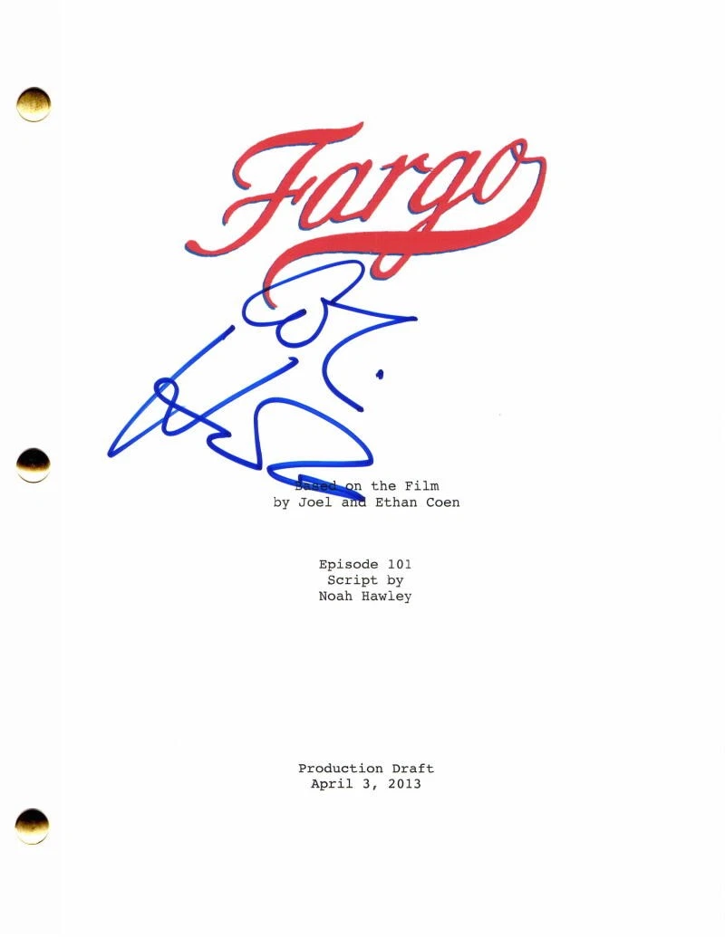COLIN HANKS SIGNED AUTOGRAPH FARGO FULL PILOT SCRIPT - DEXTER TOM MARTIN FREEMAN