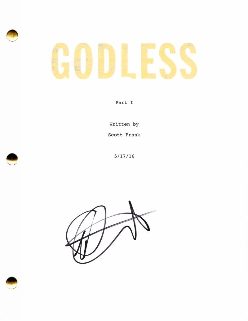 JACK O'CONNELL SIGNED AUTOGRAPH GODLESS FULL PILOT SCRIPT - ROY GOODE, SKINS
