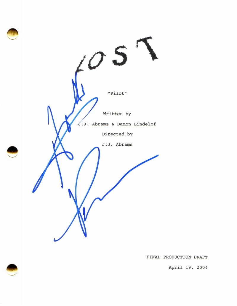 HAROLD PERRINEAU SIGNED AUTOGRAPH LOST FULL PILOT SCRIPT - THE MATRIX LINK, OZ