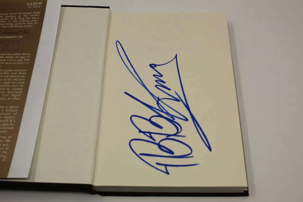 BB KING SIGNED AUTOGRAPH 