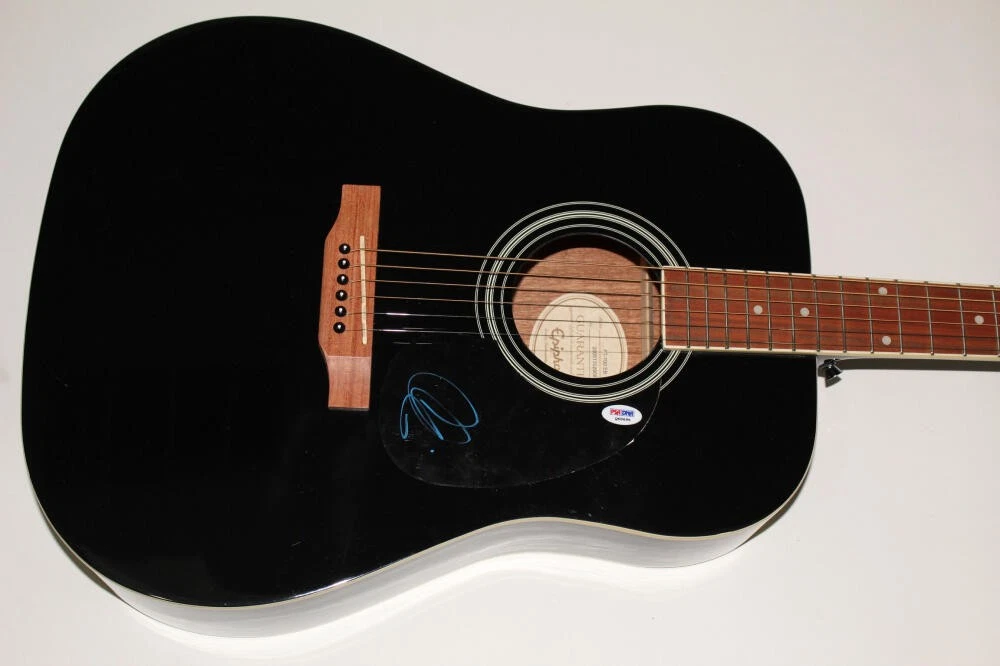 ADAM LEVINE SIGNED AUTOGRAPH GIBSON EPIPHONE ACOUSTIC GUITAR - MAROON 5 STUD PSA