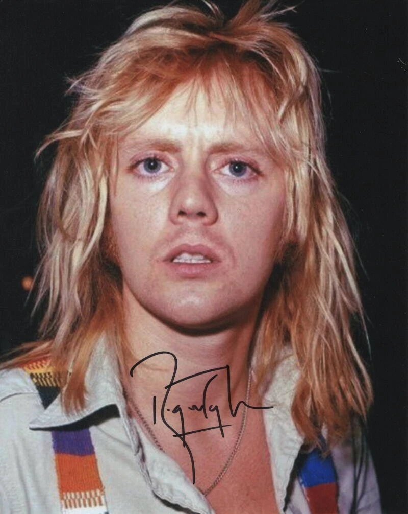 ROGER TAYLOR SIGNED AUTOGRAPH 8X10 PHOTO - QUEEN DRUMMER, VERY RARE YOUNG PHOTO
