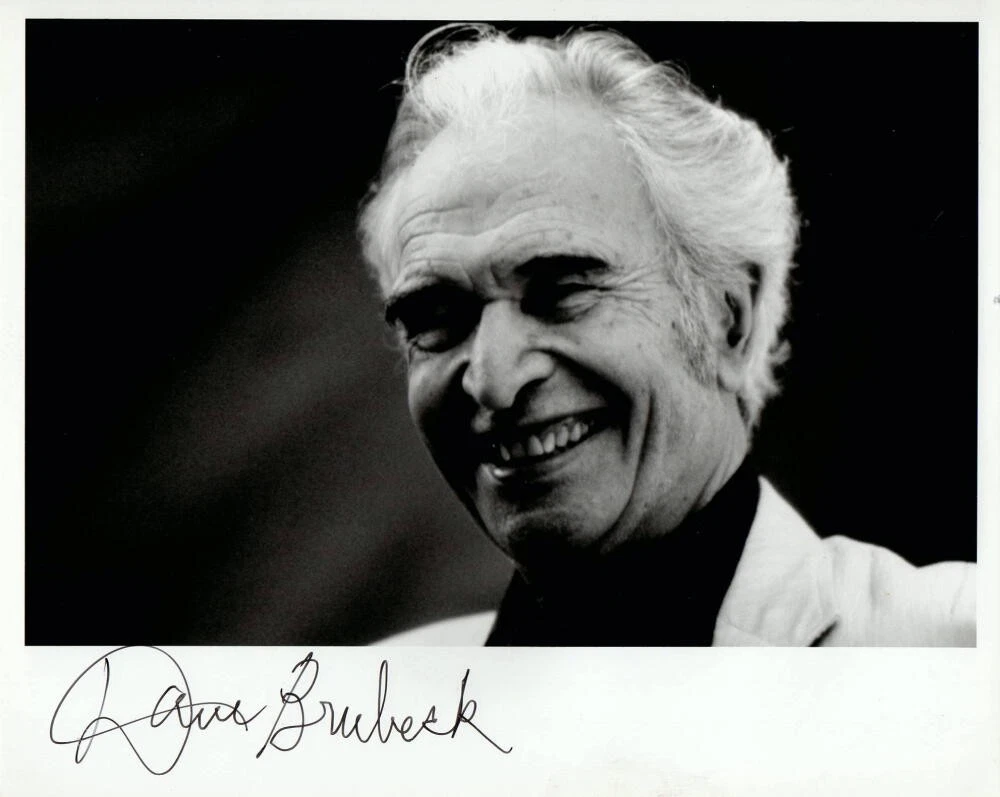 DAVE BRUBECK SIGNED AUTOGRAPH 8X10 PHOTO - LEGENDARY SMOOTH JAZZ COMPOSER, ACOA