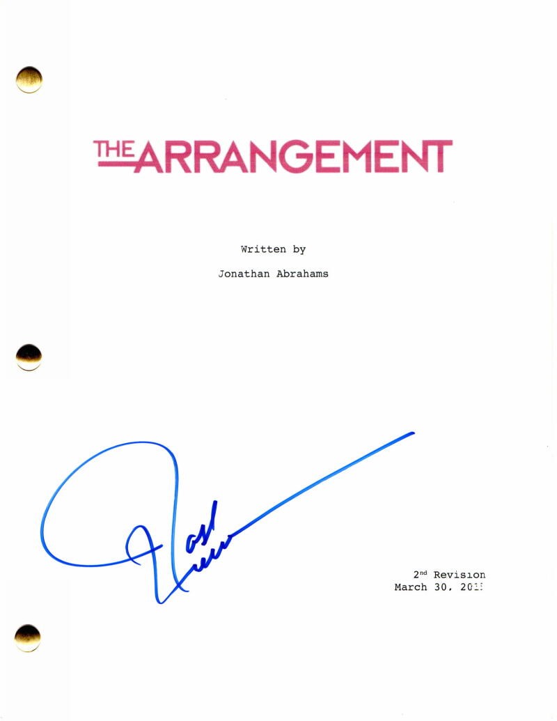 JOSH HENDERSON SIGNED AUTOGRAPH THE ARRANGEMENT FULL PILOT SCRIPT MICHAEL VARTAN