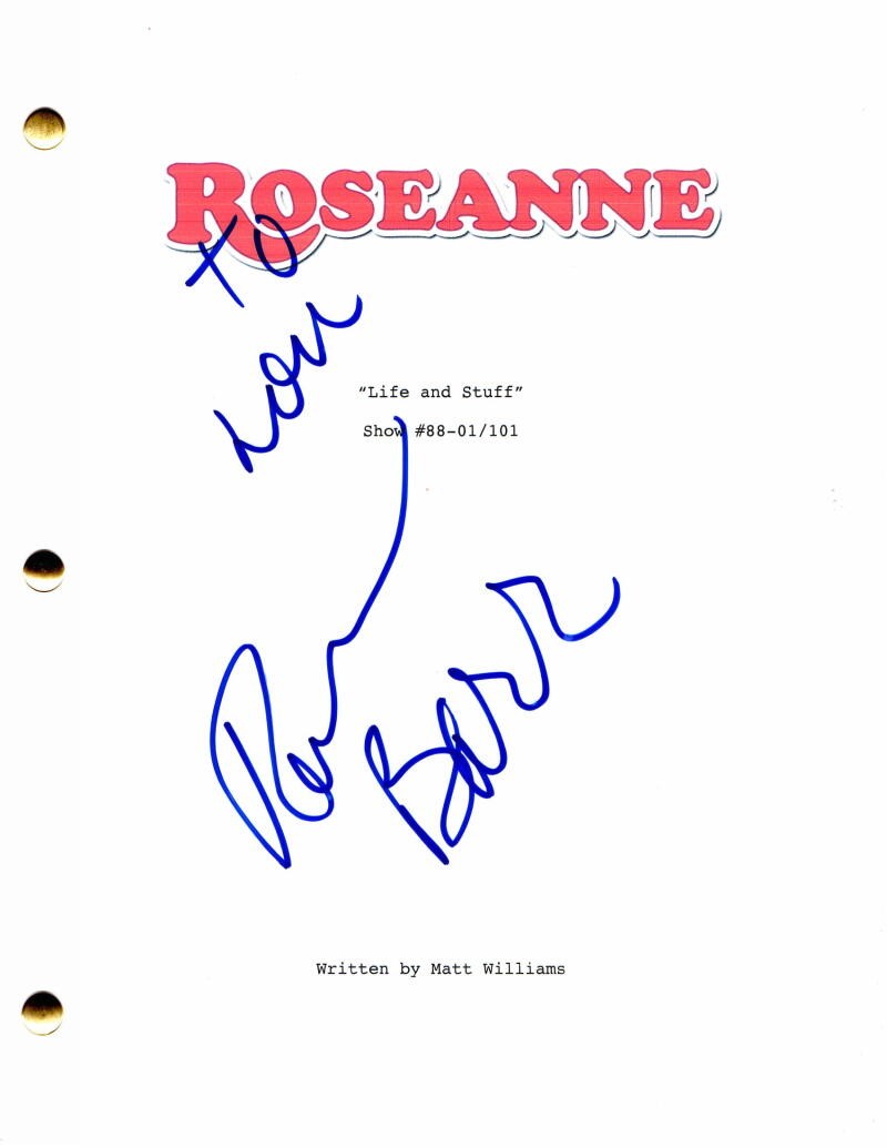 ROSEANNE BARR SIGNED AUTOGRAPH ROSEANNE FULL PILOT SCRIPT - JOHN GOODMAN, RARE
