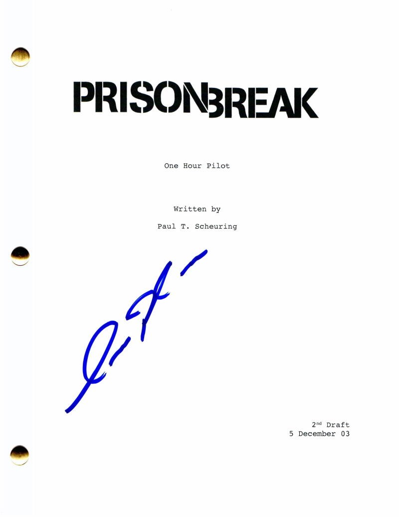 AMAURY NOLASCO SIGNED AUTOGRAPH PRISON BREAK FULL PILOT SCRIPT - FERNANDO SUCRE