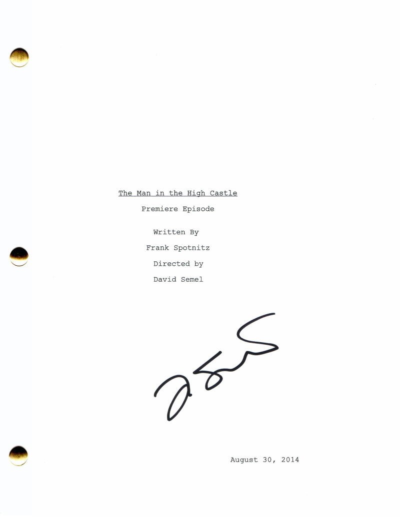 FRANK SPOTNITZ SIGNED AUTOGRAPH THE MAN IN THE HIGH CASTLE FULL PILOT SCRIPT