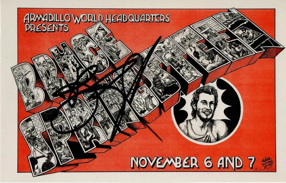 BRUCE SPRINGSTEEN SIGNED AUTOGRAPH 6X9 PHOTO POSTCARD - BORN IN THE USA STAR JSA