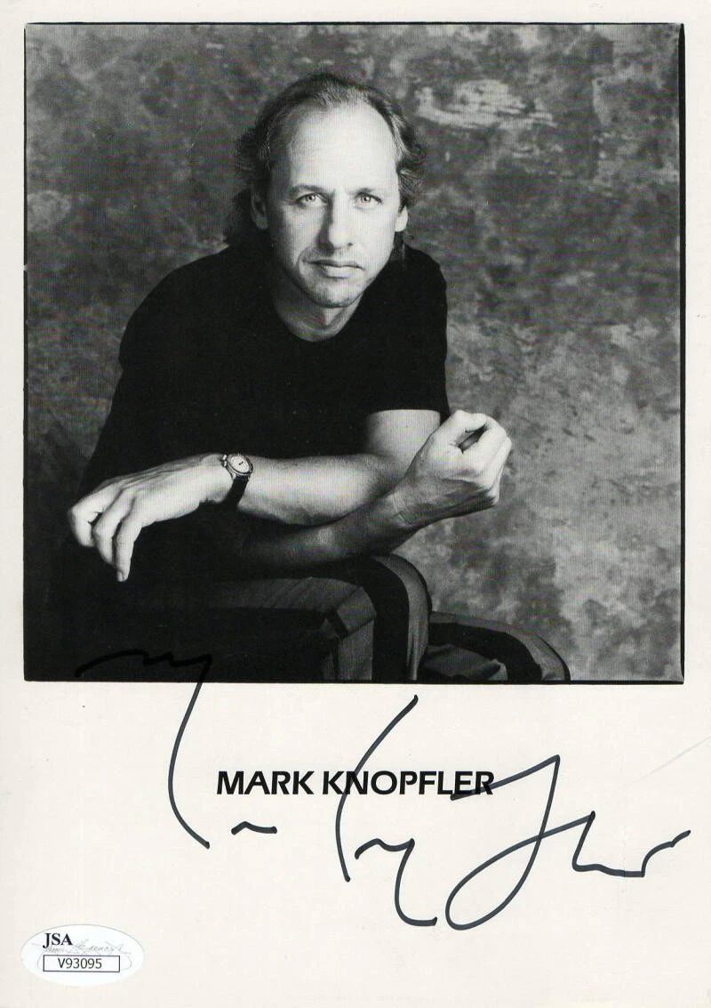 MARK KNOPFLER SIGNED AUTOGRAPH 6X8 PHOTO - DIRE STRAITS BOTHERS IN ARMS RARE JSA