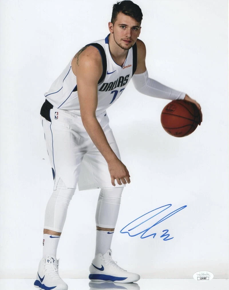 LUKA DONCIC SIGNED AUTOGRAPH 11X14 PHOTO - DALLAS MAVERICKS SUPERSTAR, RARE JSA