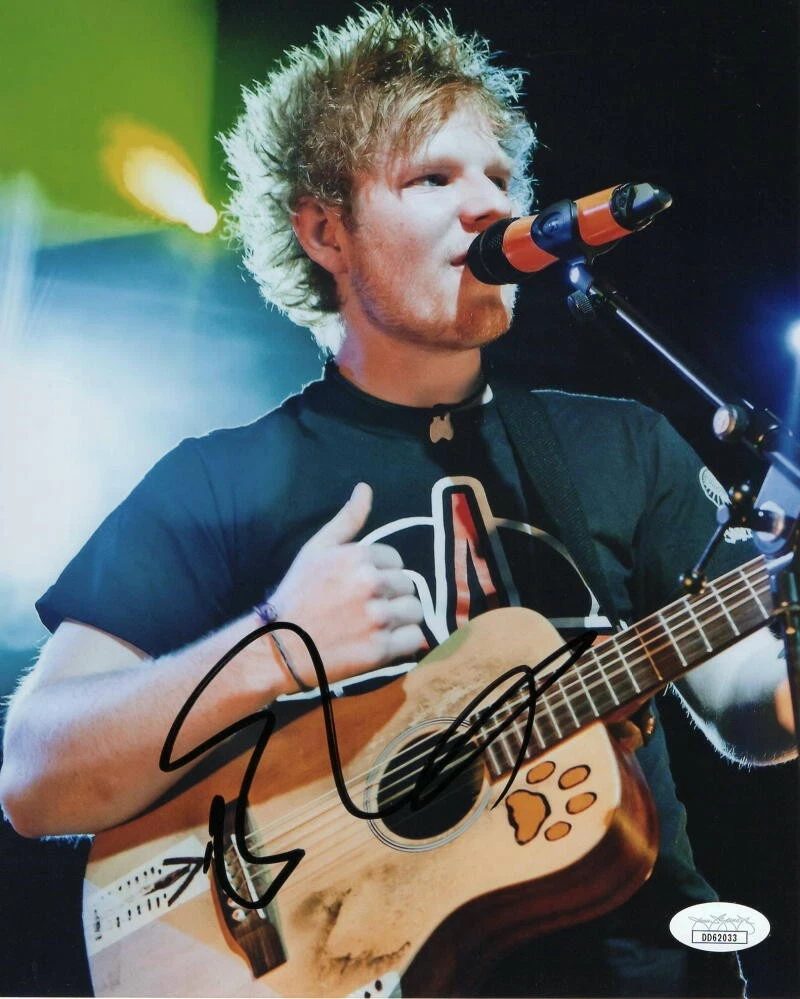 ED SHEERAN SIGNED AUTOGRAPH 8X10 PHOTO - PLUS, DIVIDE, SHAPE OF YOU SINGER JSA