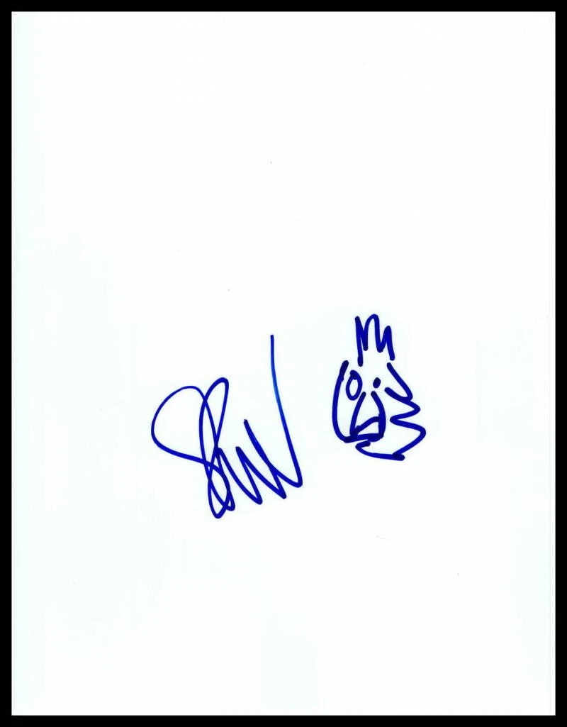 SETH GREEN HAND DRAWN SIGNED AUTOGRAPH ORIGINAL ART ROBOT CHICKEN SKETCH - RARE!