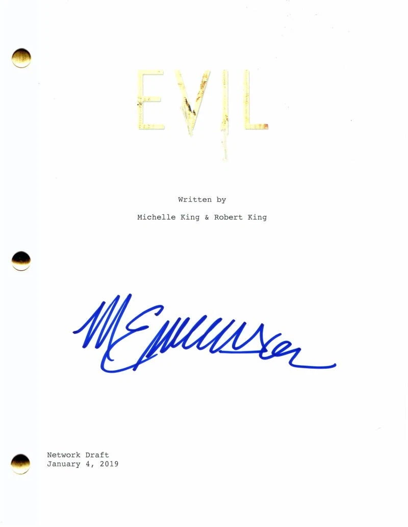MICHAEL EMERSON SIGNED AUTOGRAPH EVIL FULL PILOT SCRIPT LOST PERSON OF INTEREST