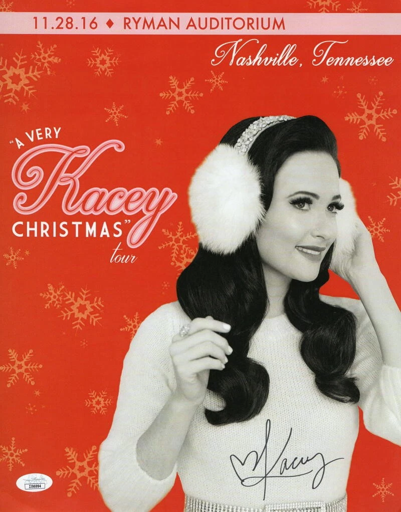 KACEY MUSGRAVES SIGNED AUTOGRAPH 11X14 POSTER PHOTO A VERY KASEY CHRISTMAS  JSA