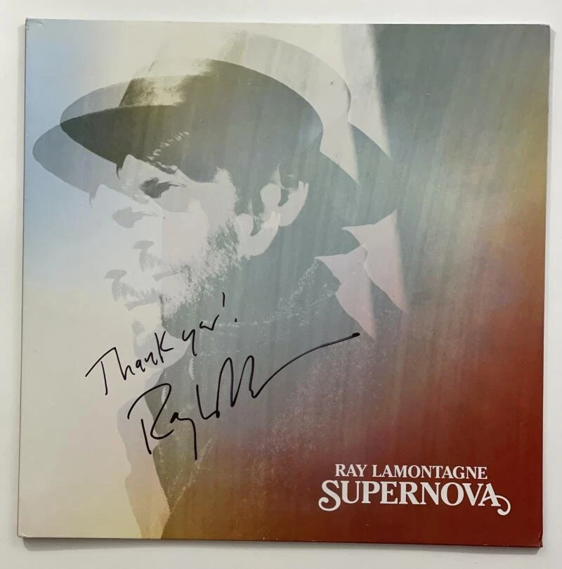 RAY LAMONTAGNE SIGNED AUTOGRAPH ALBUM VINYL RECORD SUPERNOVA, FOLK ROCK STAR JSA