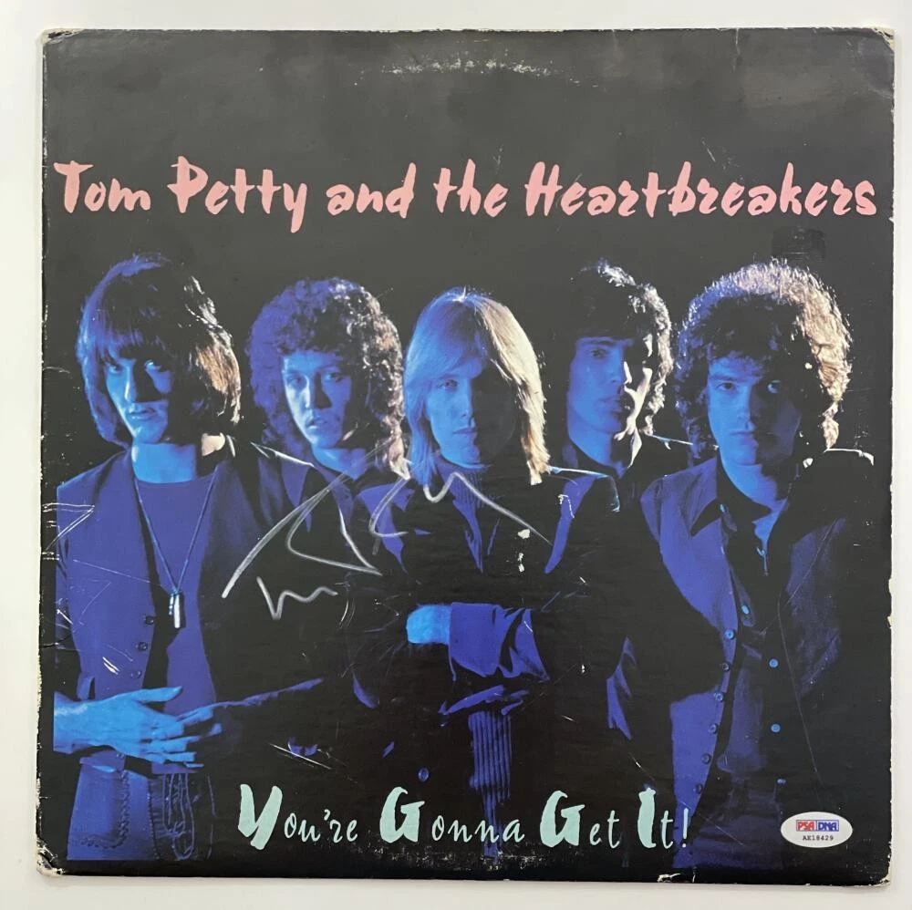 TOM PETTY SIGNED AUTOGRAPH ALBUM VINYL RECORD - YOU'RE GONNA GET IT RARE W/ PSA