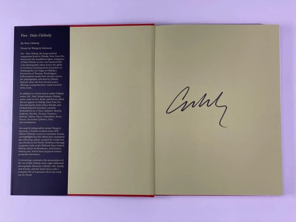 DALE CHIHULY SIGNED AUTOGRAPH 