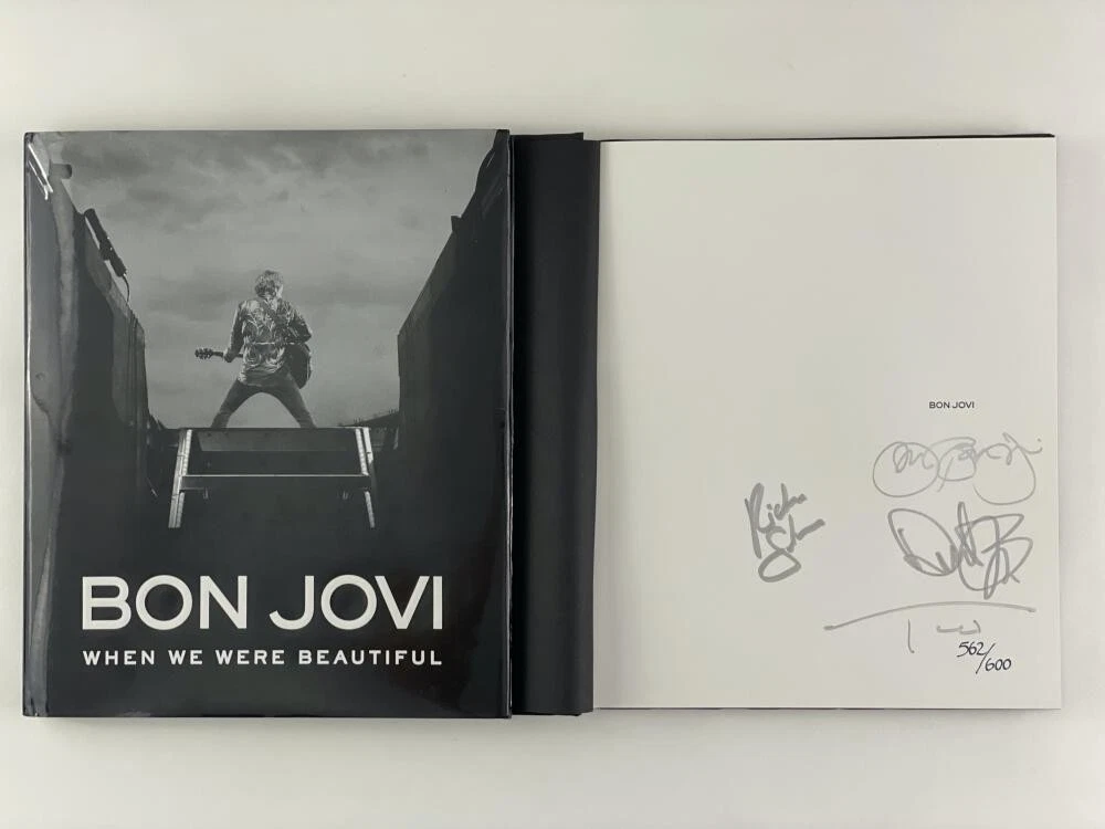 JON BON JOVI BAND SIGNED AUTOGRAPH 