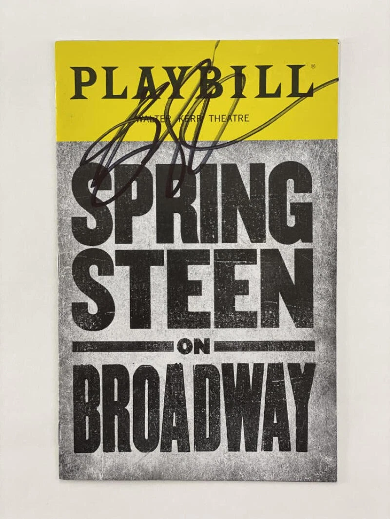 BRUCE SPRINGSTEEN SIGNED AUTOGRAPH ORIGINAL BROADWAY PLAYBILL - BORN TO RUN JSA