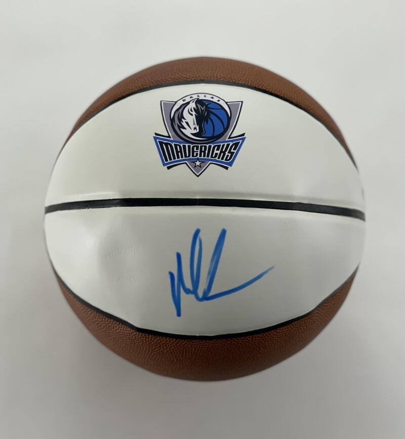 MARK CUBAN SIGNED AUTOGRAPH FULL SIZE DALLAS MAVERICKS BASKETBALL SHARK TANK PSA