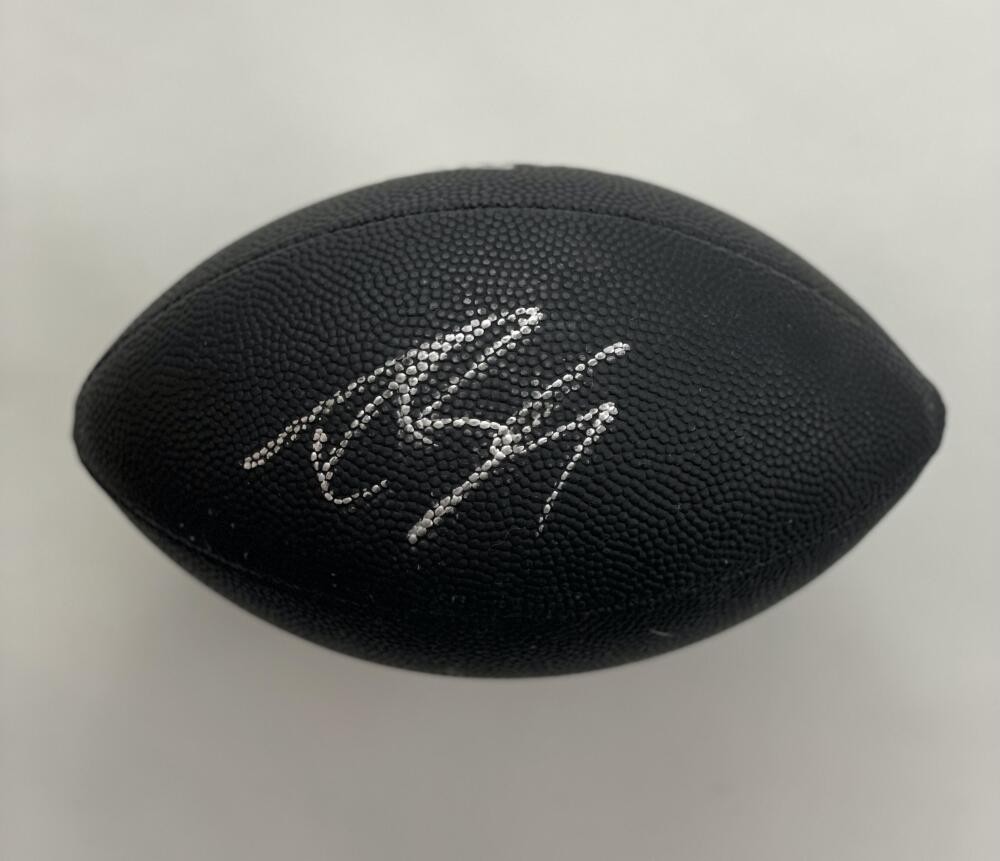 DREW BREES SIGNED AUTOGRAPH MINI FOOTBALL - NEW ORLEANS SAINTS, PURDUE STAR PSA