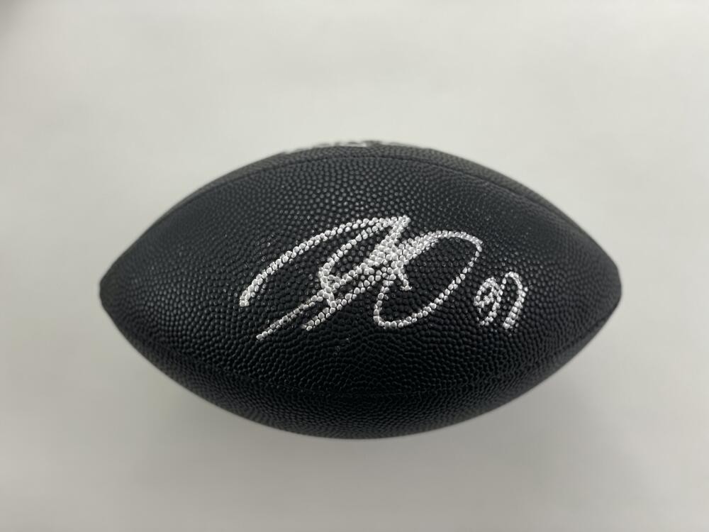 DWYANE BOWE SIGNED AUTOGRAPH MINI NFL FOOTBALL - LSU & KANSAS CITY CHIEFS STAR