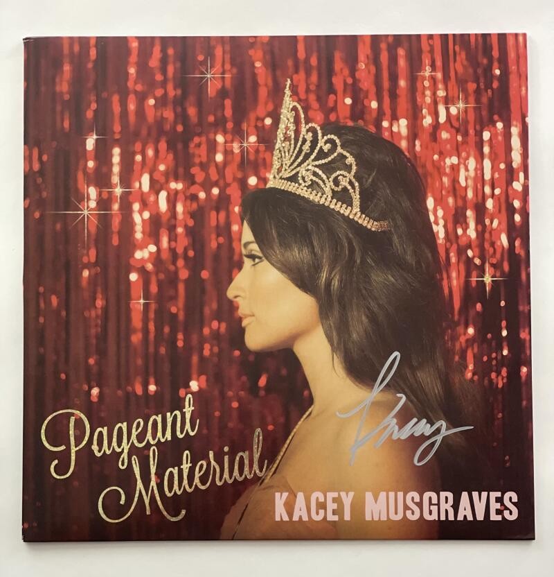 KACEY MUSGRAVES SIGNED AUTOGRAPH ALBUM VINYL RECORD  PAGEANT MATERIAL RARE! JSA