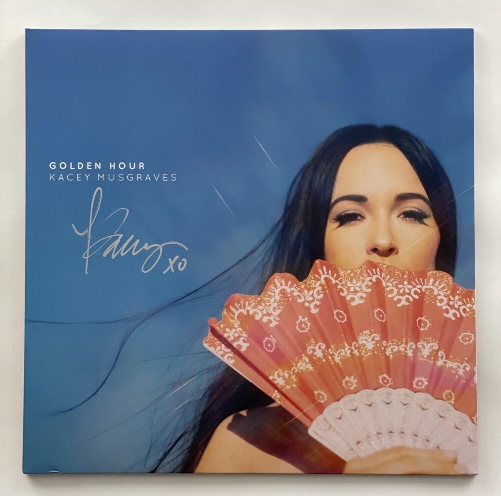 KACEY MUSGRAVES SIGNED AUTOGRAPH ALBUM VINYL RECORD - GOLDEN HOUR RARE! W/ JSA