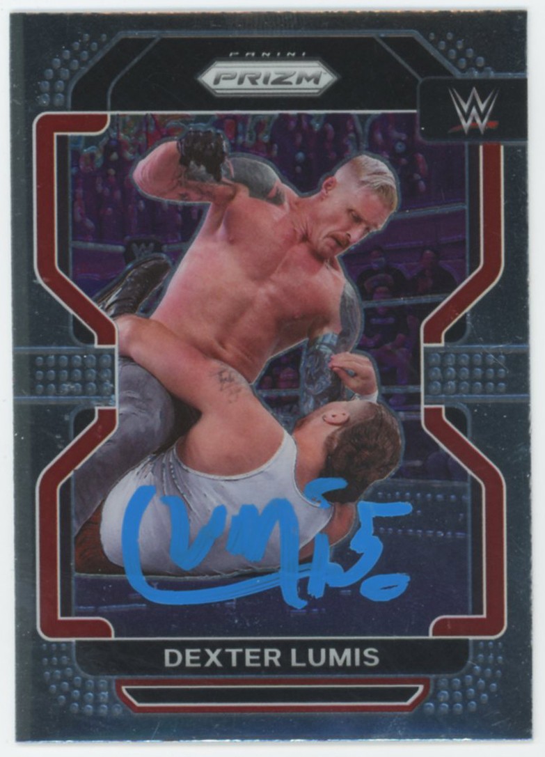 Dexter Lumis WWE Authentic Signed 2022 Panini Prizm #128 Card BAS #BS86751
