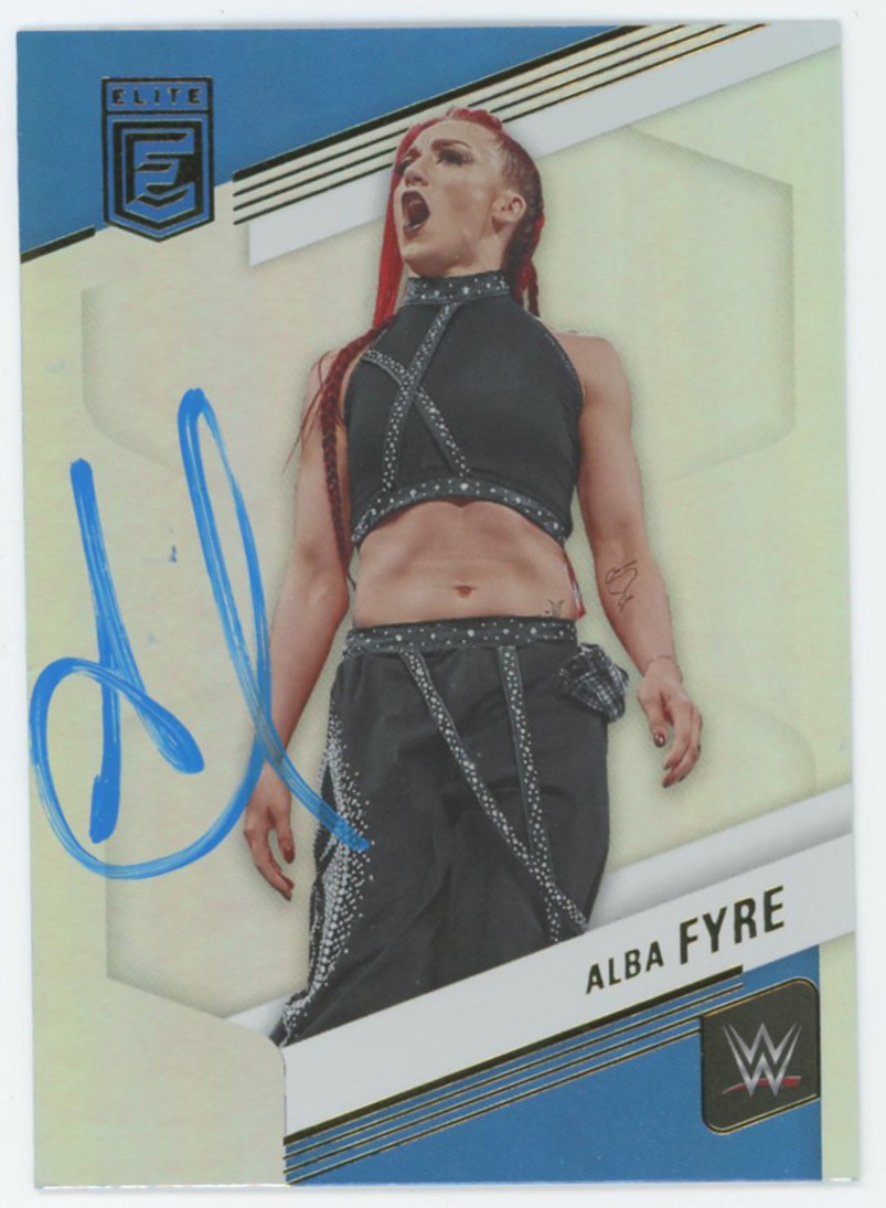 ALBA FYRE WWE AUTHENTIC SIGNED 2023 PANINI DONRUSS ELITE #43 CARD BAS #BS86779 COLLECTIBLE MEMORABILIA