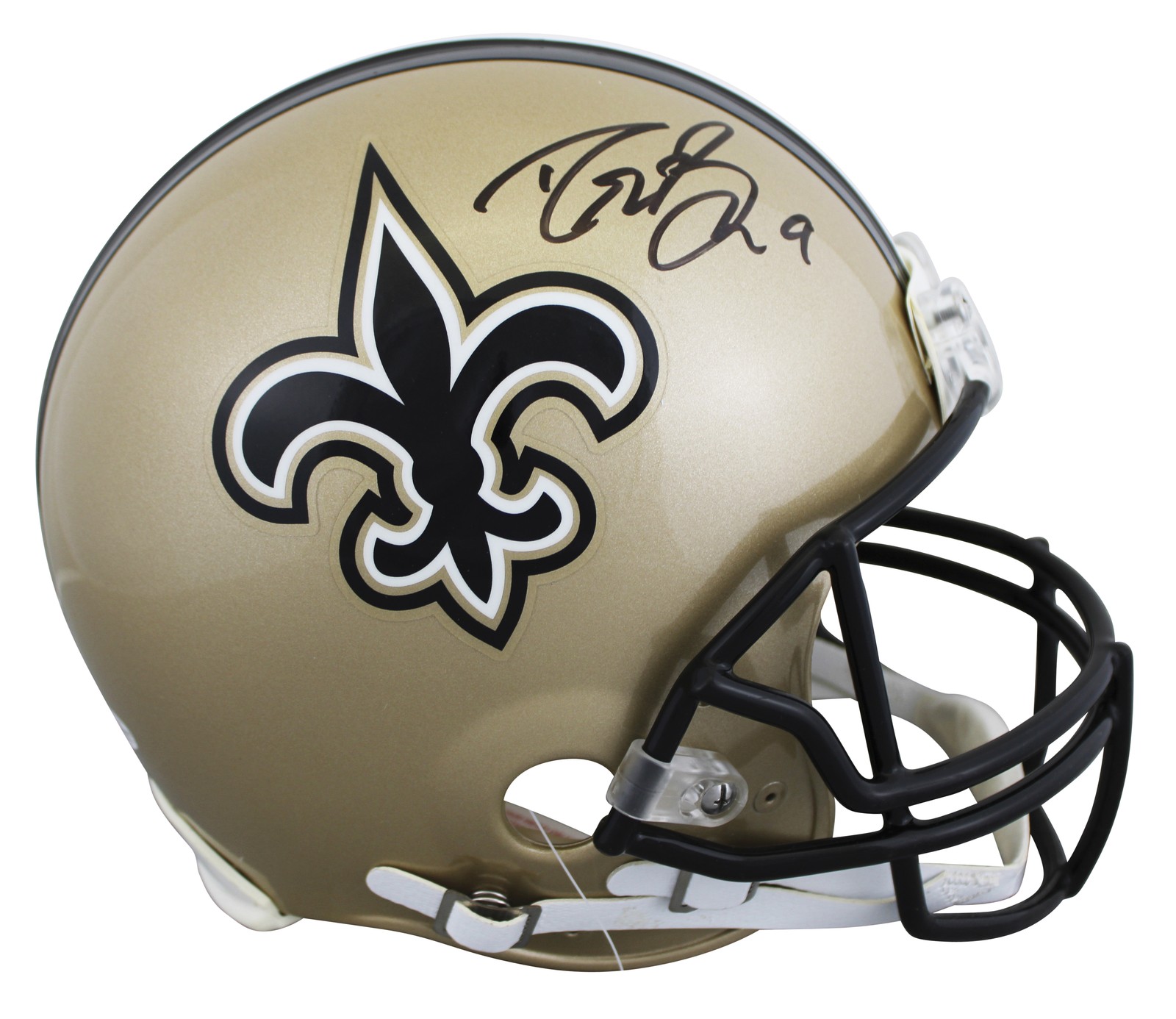 Saints Drew Brees Authentic Signed Full Size Proline Helmet BAS Witness #WE06635