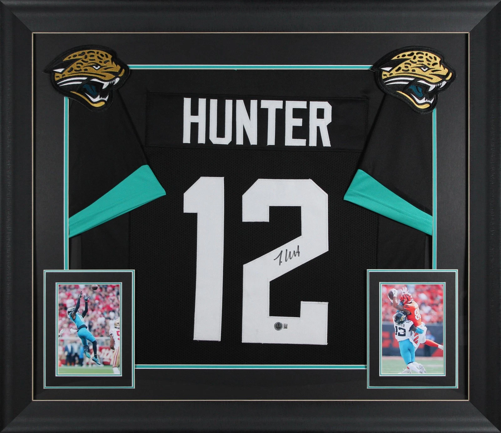 Travis Hunter Authentic Signed Black Pro Style Framed Jersey BAS Witnessed